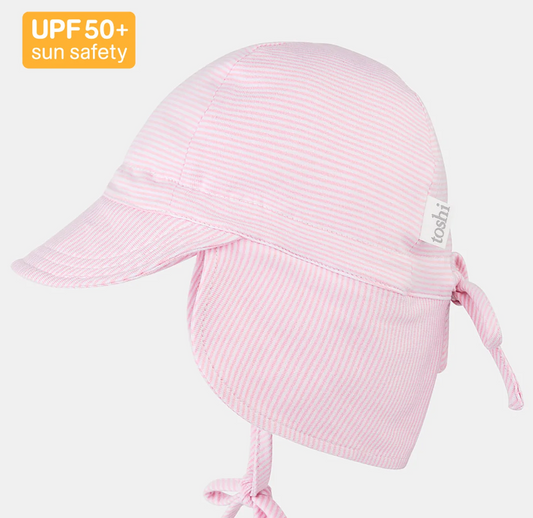 Flap cap baby/Blush