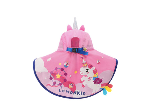 Lemonkids hat-sunhat-Dark Pink-Unicorn (Size L)