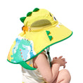 Load image into Gallery viewer, Lemonkids hat-sunhat-Yellow- Surf Dinosaur (Size L)
