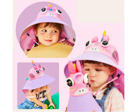 Lemonkids hat-sunhat-Castle purple-Unicorn (Size L)