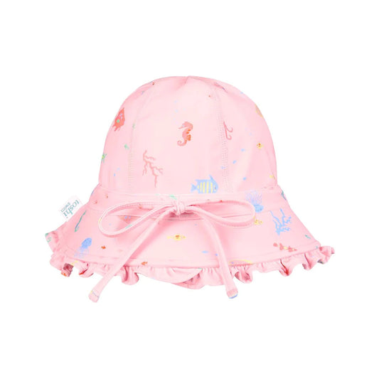 TOSHI BABY BELL SWIM SUNHAT CORAL