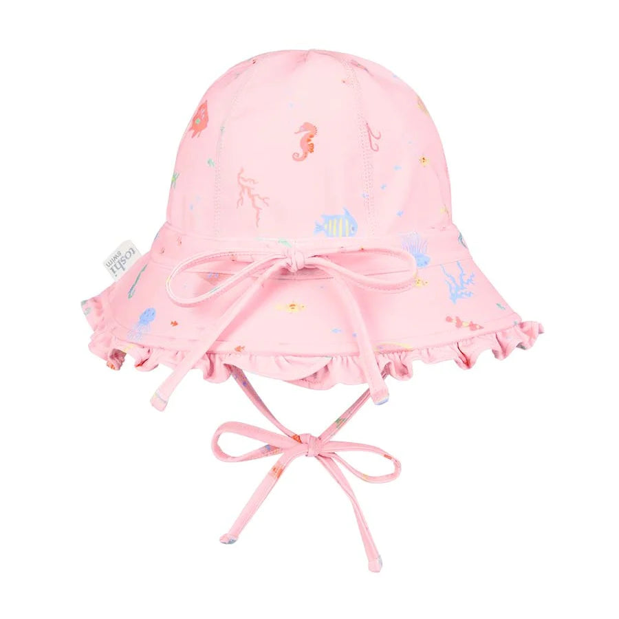 TOSHI BABY BELL SWIM SUNHAT CORAL