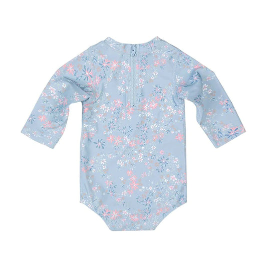 TOSHI SWIM BABY ONESIE LONG SLEEVE ATHENA DUSK