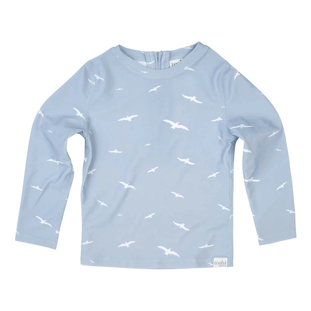 TOSHI SWIM KIDS RASHIE HALF ZIP LONG SLEEVE COOGEE