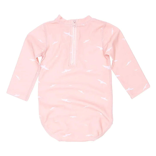 TOSHI SWIM ONESIE LONG SLEEVE PALM BEACH