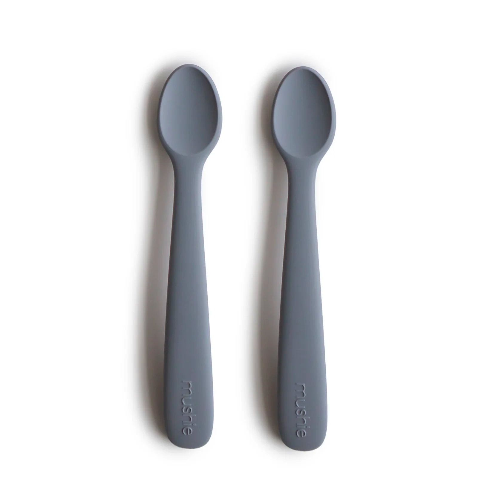 MUSHIE Silicone Feeding Spoons 2-Pack