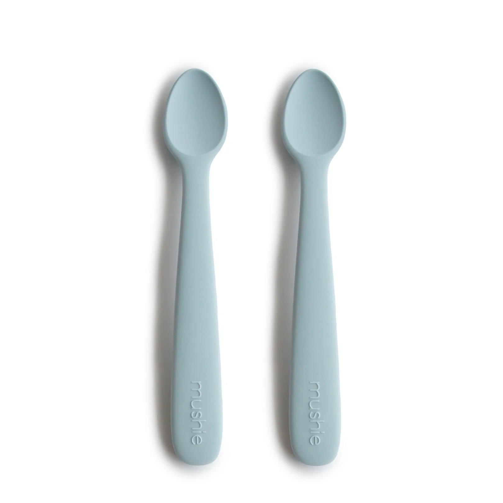 MUSHIE Silicone Feeding Spoons 2-Pack