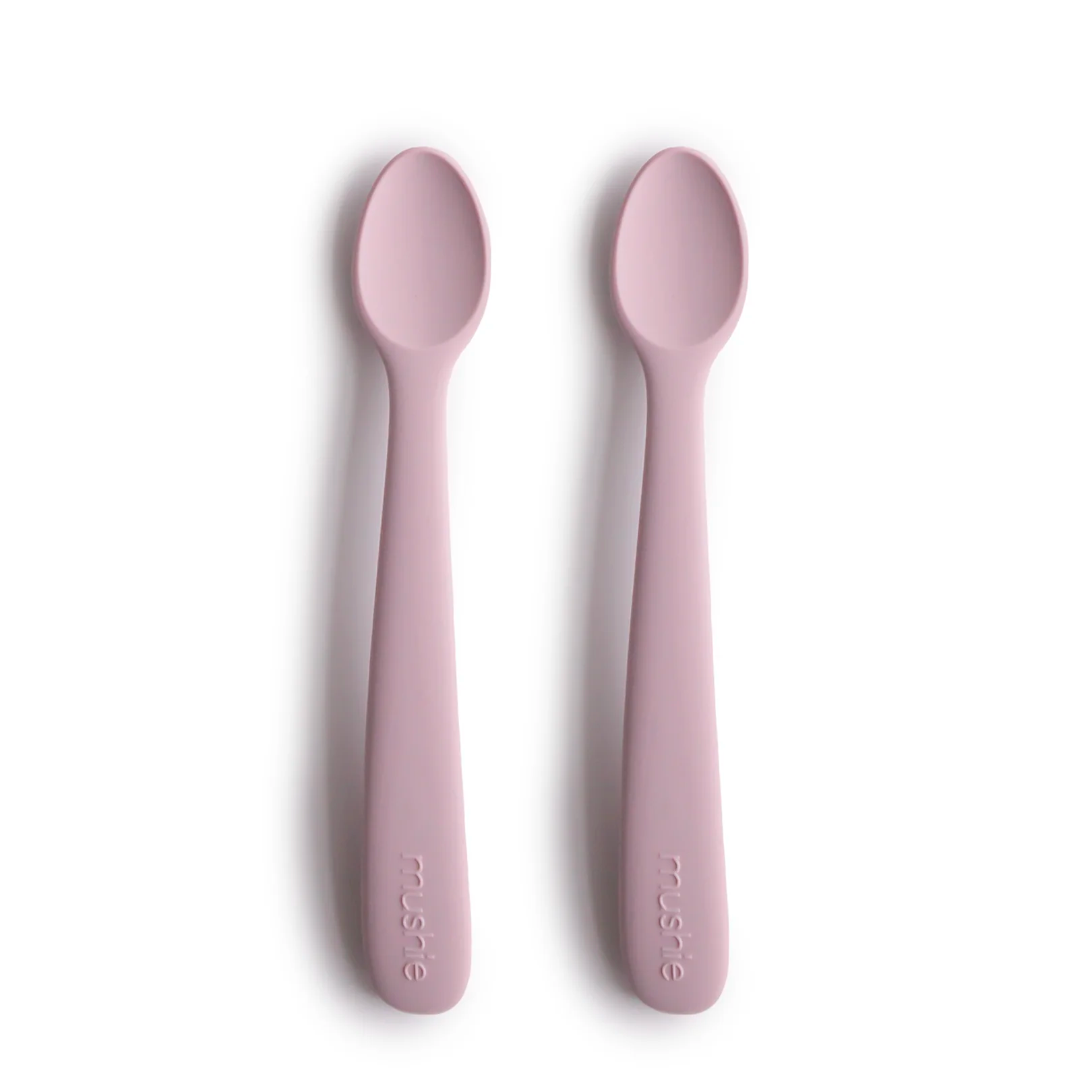 MUSHIE Silicone Feeding Spoons 2-Pack