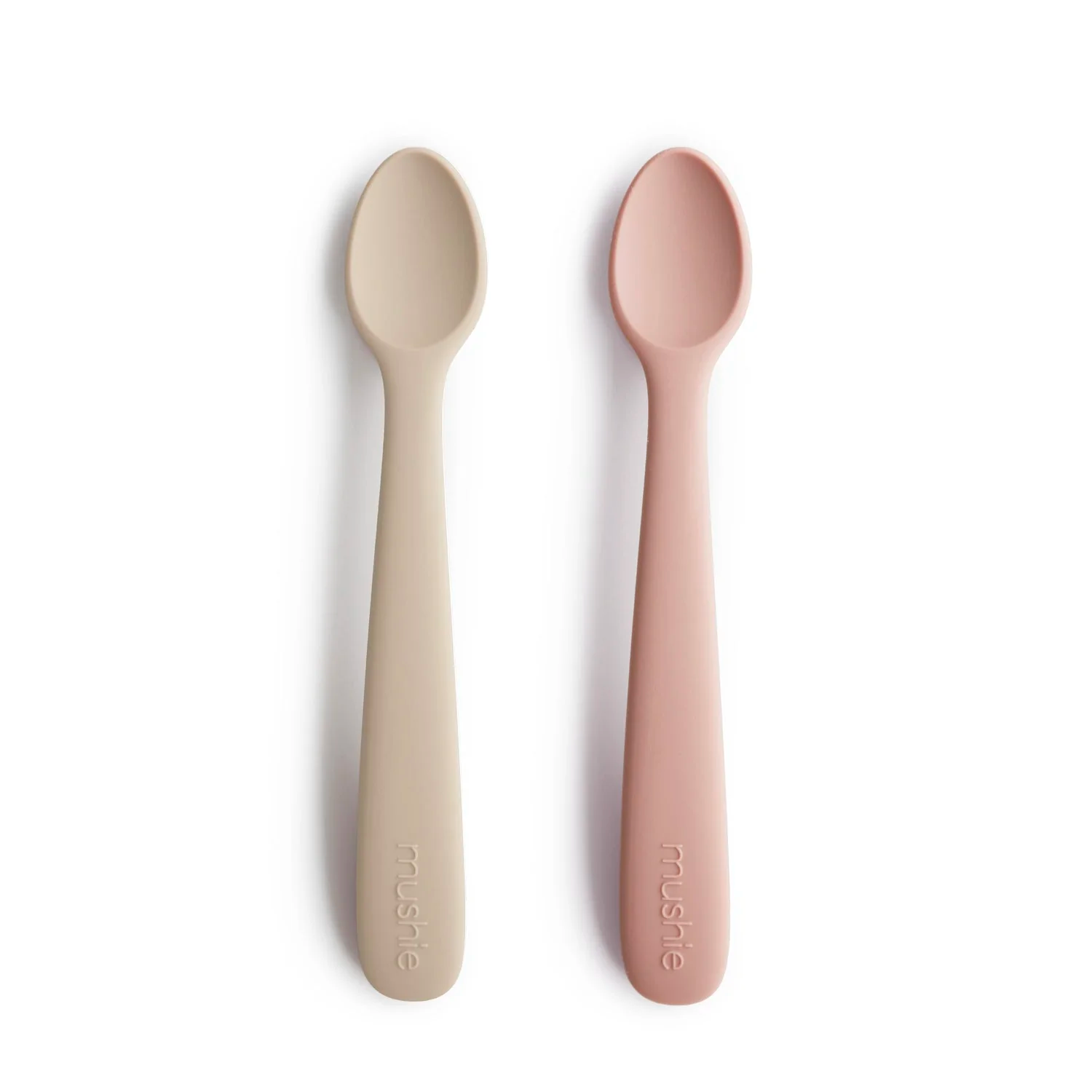 MUSHIE Silicone Feeding Spoons 2-Pack