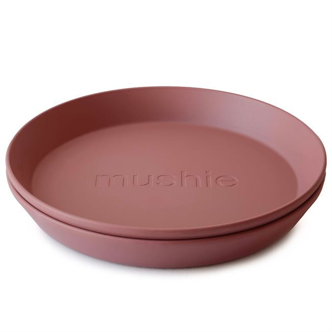 MUSHIE Round Dinnerware Plates, Set of 2