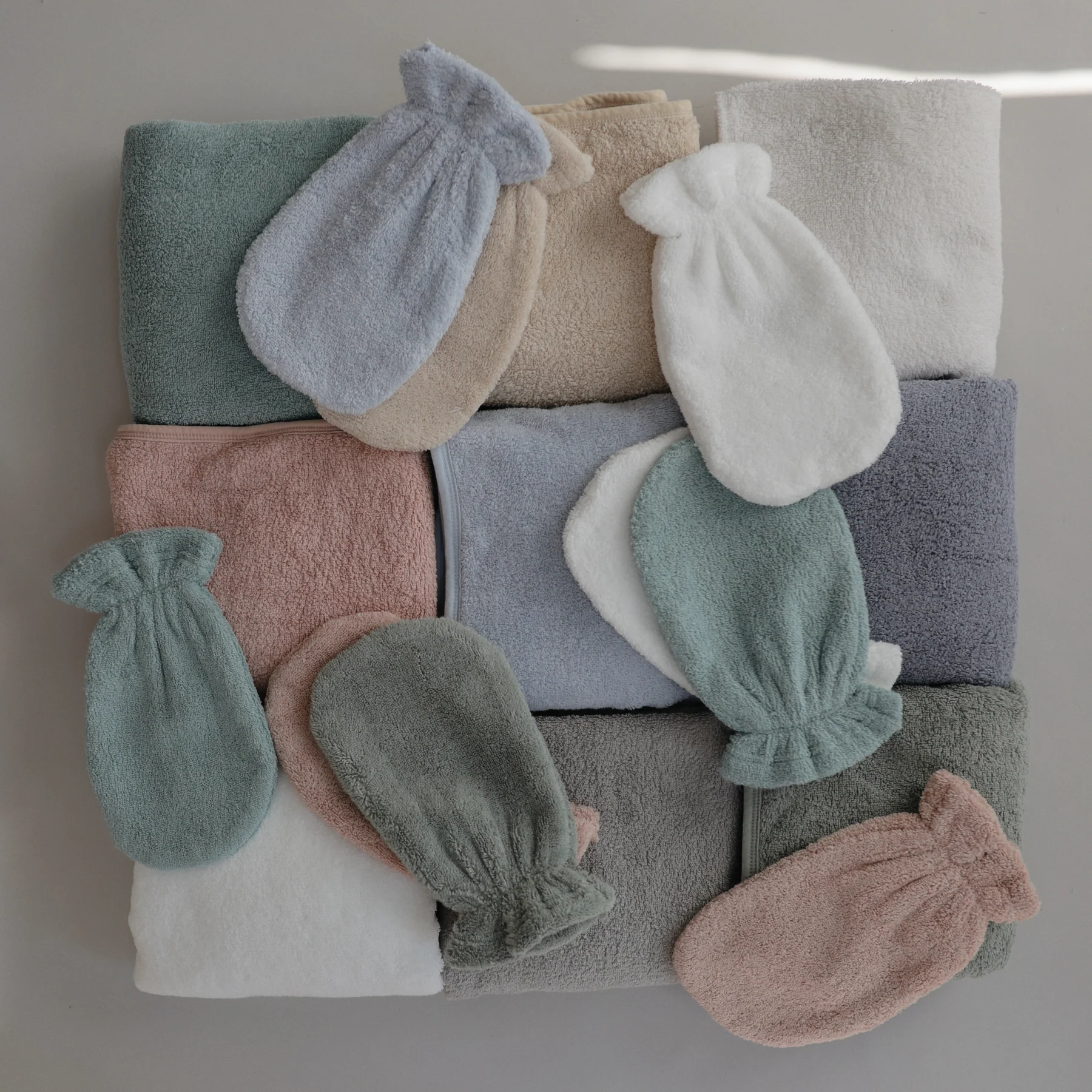 MUSHIE Organic Cotton Bath Mitt 2-Pack