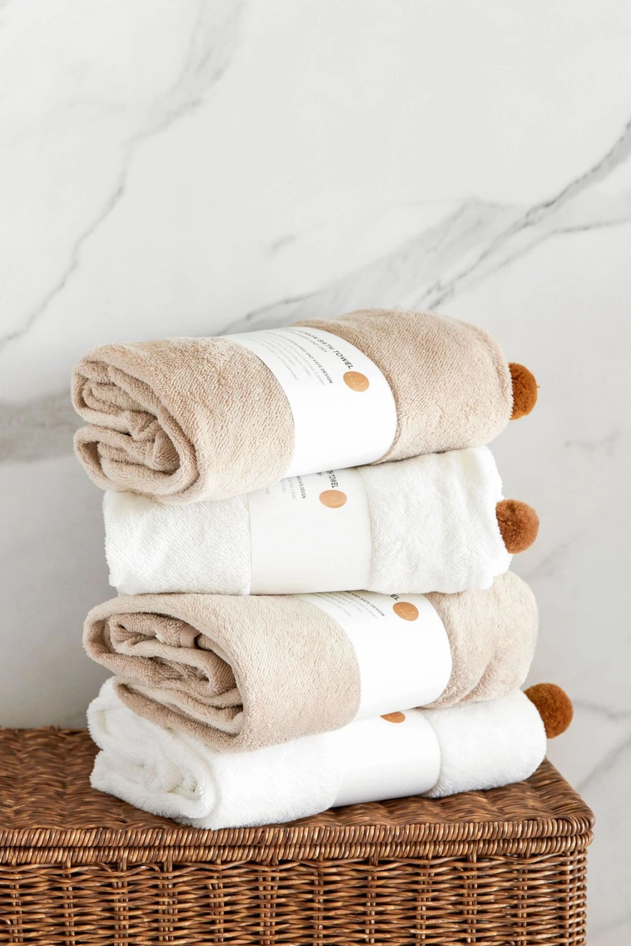 Konny Bamboo Cotton Apron Bath Towel (0M-3Y)