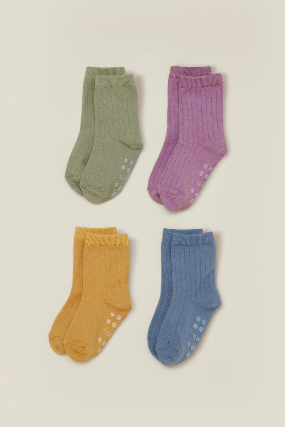 Konny Easy-fit Basic Socks 4 Color Set (1-6Y)