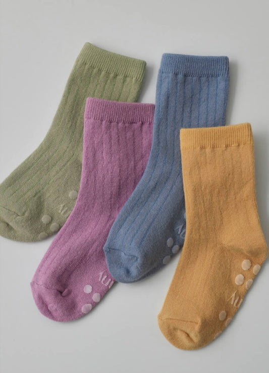 Konny Easy-fit Basic Socks 4 Color Set (1-6Y)