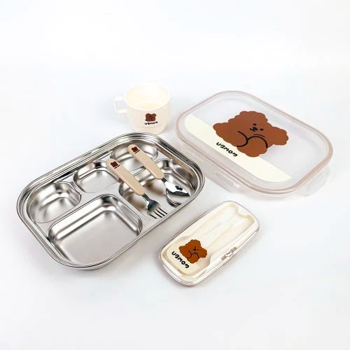 UBMOM Stainless Chocomong Tray Lid Set