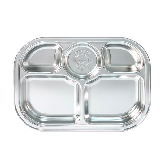 Grosmimi Stainless SUS304 Baby Food Tray with Lid