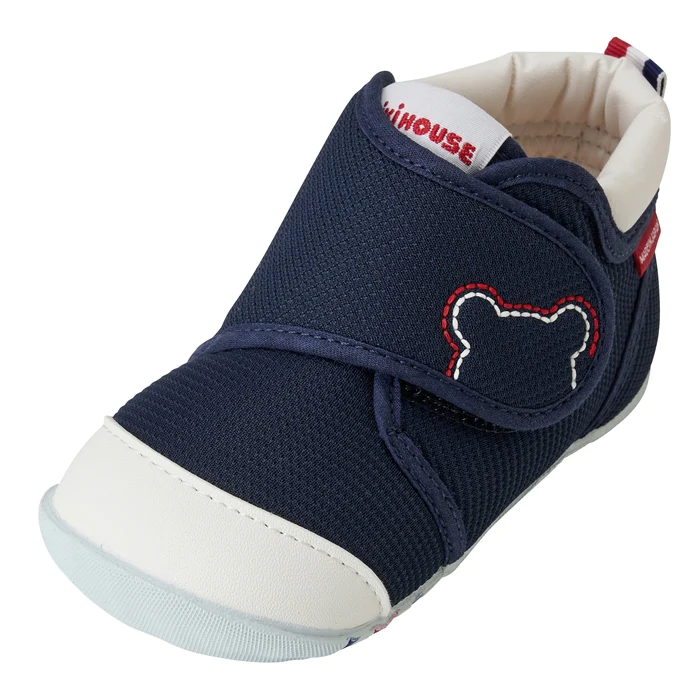 MIKI HOUSE Classic First Shoes “Navy”