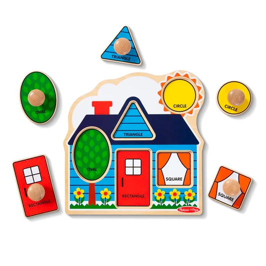 Melissa & Doug First Shapes Jumbo Knob Puzzle - 5 Pieces