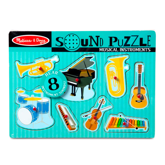 Melissa & Doug Musical Instruments Sound Puzzle - 8 Pieces