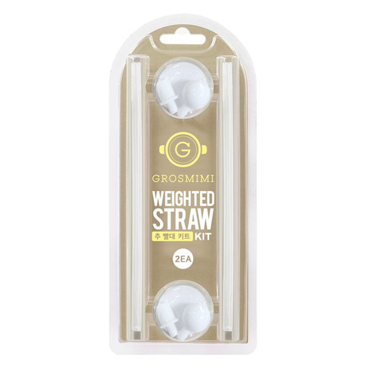 Grosmimi Weighted Straw Kit Twin Packs 6M+