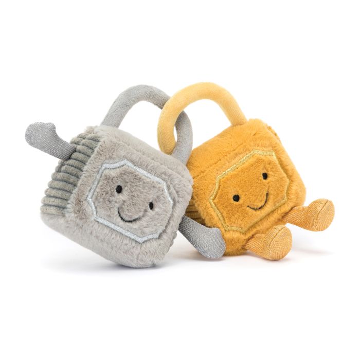 JELLYCAT AMUSEABLE LOVE LOCKS GOLD & SILVER 14X18X5CM