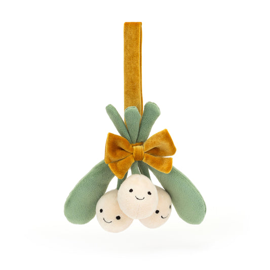 JELLYCAT AMUSEABLE MISTLETOE CREAM 4X19X17CM