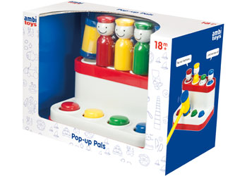 Ambi Toys Coloured Pop-up Pals with Hammer