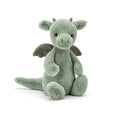 Load image into Gallery viewer, JELLYCAT BASHFUL DRAGON ORIGINAL (MED) GREEN 9X12X31CM
