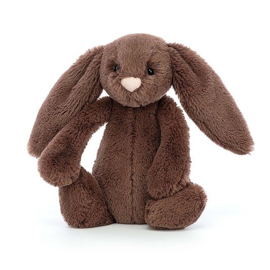 JELLYCAT BASHFUL FUDGE BUNNY LITTLE (SML)  BROWN 18X9X8CM