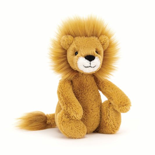 JELLYCAT BASHFUL LION LITTLE (SML)  YELLOW 8X9X18CM