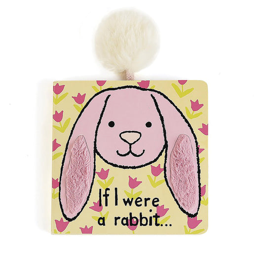 JELLYCAT IF I WERE A RABBIT BOARD BOOK CREAM 15X15X2CM- PINK