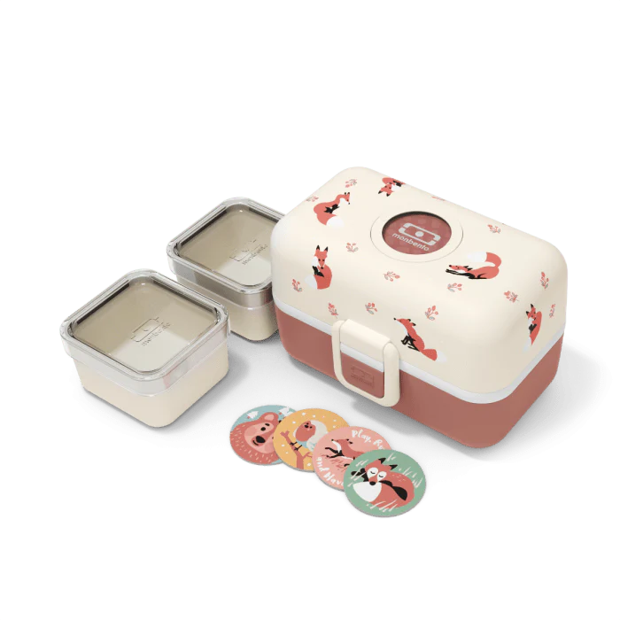 Monbento Tresor Graphic Kids's Bento Box- Cinnamon Fox