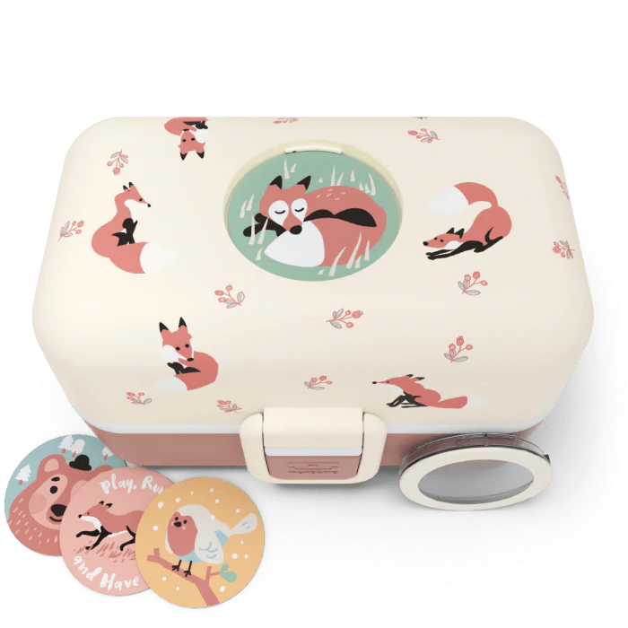 Monbento Tresor Graphic Kids's Bento Box- Cinnamon Fox