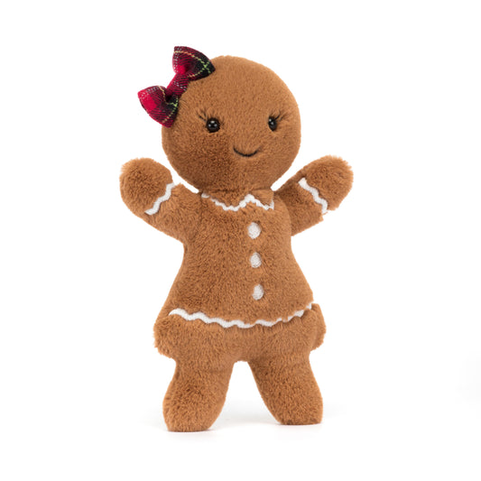 JELLYCAT JOLLY GINGERBREAD RUBY ORIGINAL BEIGE 2X9X18CM