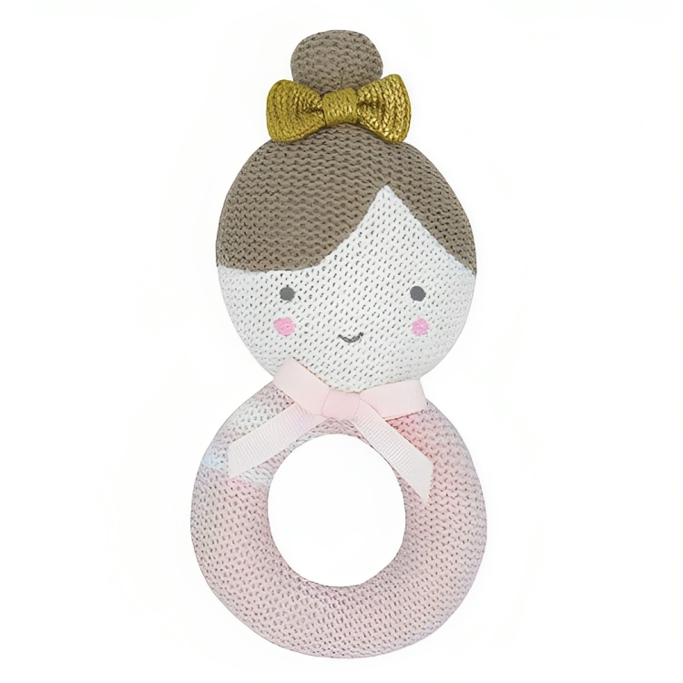 Sophia the Ballerina Knitted Rattle