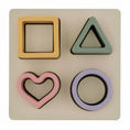 Load image into Gallery viewer, PLAYGROUND Silicone Shape Puzzle - Rose
