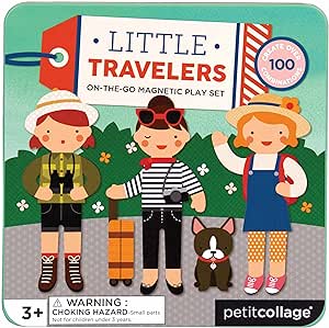 PETIT COLLAGE Little Travelers Magnetic Play Set 16.5X16.5X2.5CM