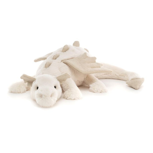 JELLYCAT SNOW DRAGON MEDIUM WHITE 14X50X12CM